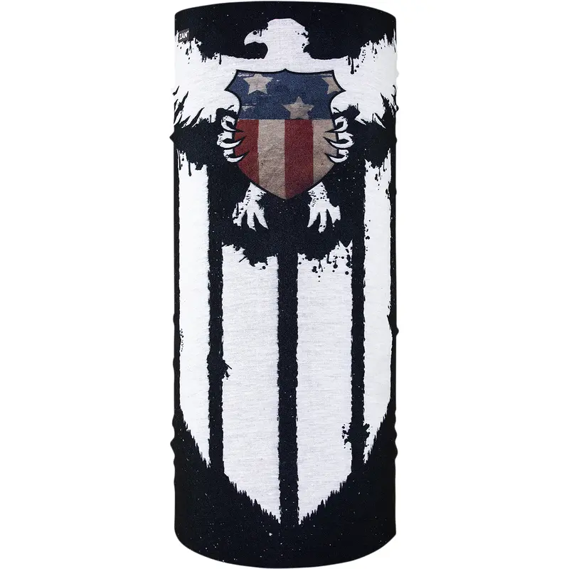 ZAN HEADGEAR Motley Tube? Polyester Neck Tube - Eagle Shield T457
