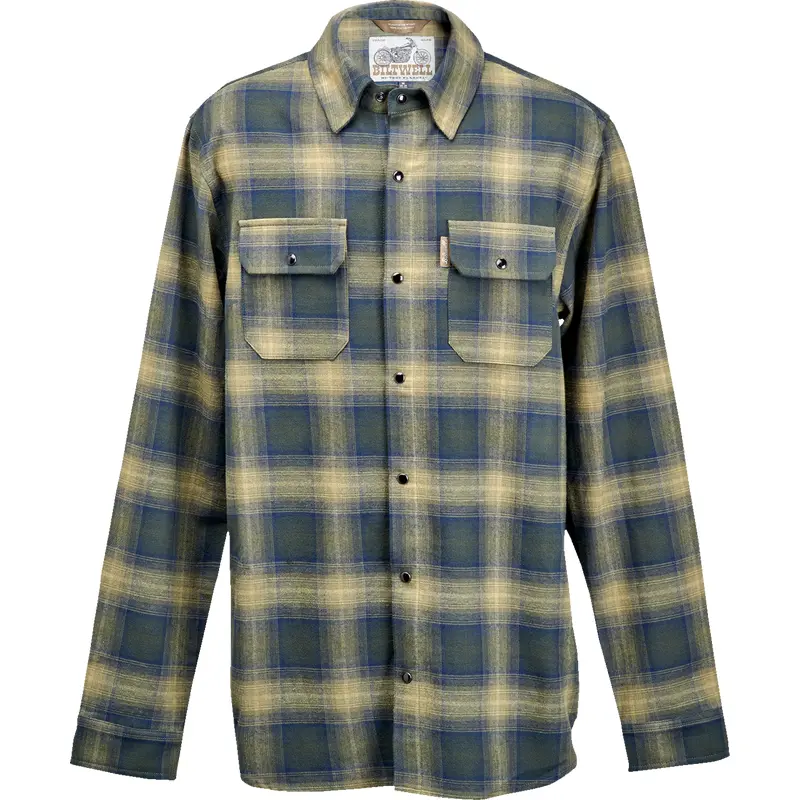 BILTWELL HI Test Flannel Shirt - Moss - Large 8128-126-004