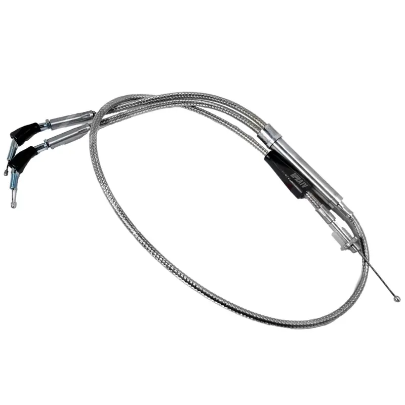 Yamaha Banshee Terry Cable Braided Dual Thumb Throttle Cable PWK PJ Carb 28-39mm