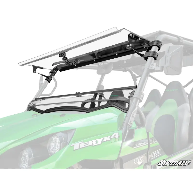 SuperATV Kawasaki Teryx S Scratch-Resistant Flip Windshield