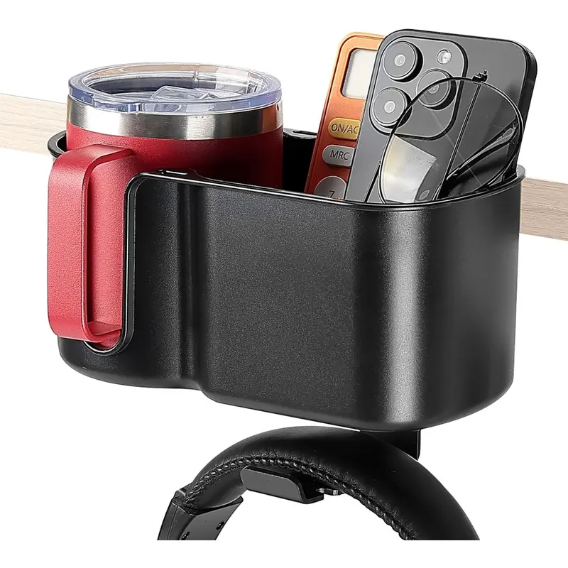 2 in 1 Desk Cup Holder for Most 18-32 oz Bottles