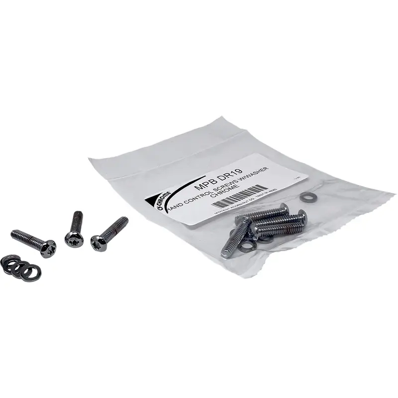 DRAG SPECIALTIES Screw Kit - Hand Control - Chrome MPBDR19