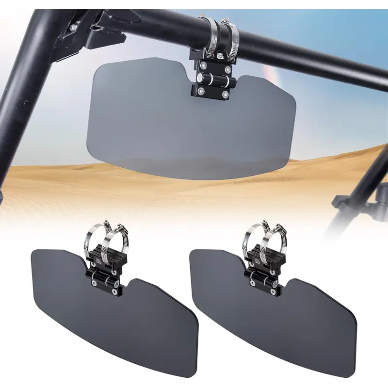 UTV Sun Visor Fit 1.5-2 in Roll Bars UTV Side X Side with Windshield