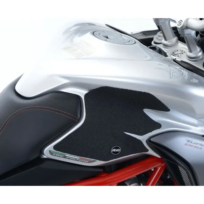 R&G Racing Black Tank Traction Grips For 2015-2018 MV Agusta Turismo Veloce 800