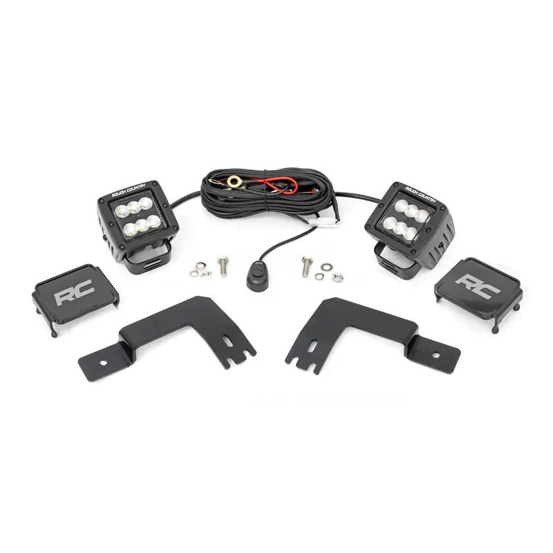 LED Light | Under Bed Mount | 2" Black Pair | Flood | Polaris XPEDITION ADV 5  | 93188