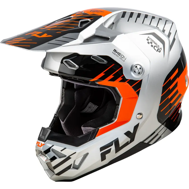 Youth Formula Cp Slice Helmet Grey/Orange/Black Yl