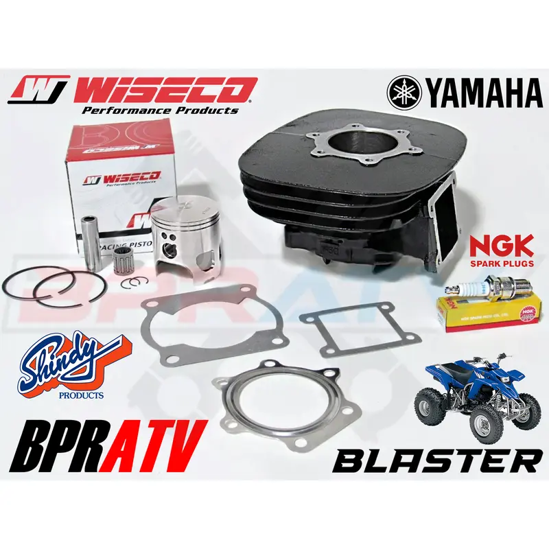 Yamaha Blaster 200 YFS200 66m Stock OEM Bore Cylinder WISECO Top End Rebuild Kit