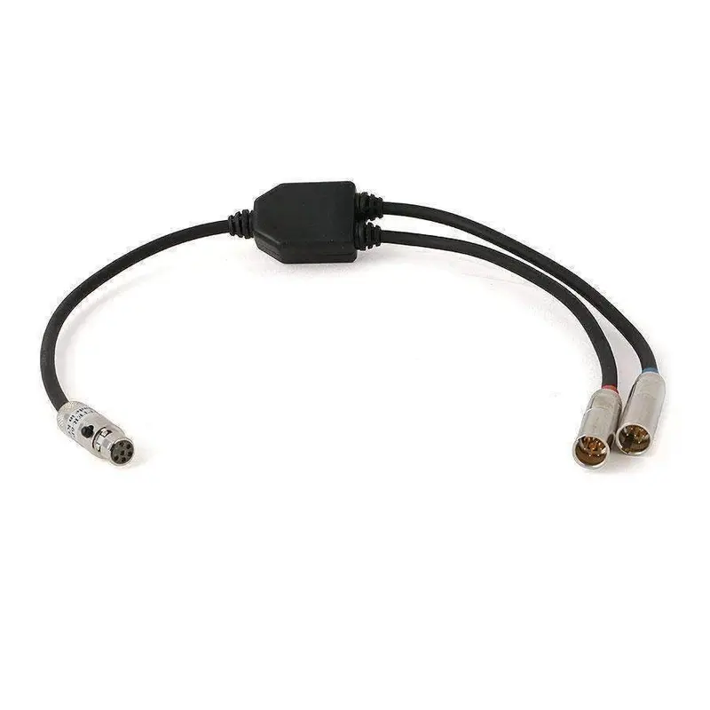 6-PIN TO DUAL 6-PIN INTERCOM AUXILIARY PORT SPLITTER CABLE