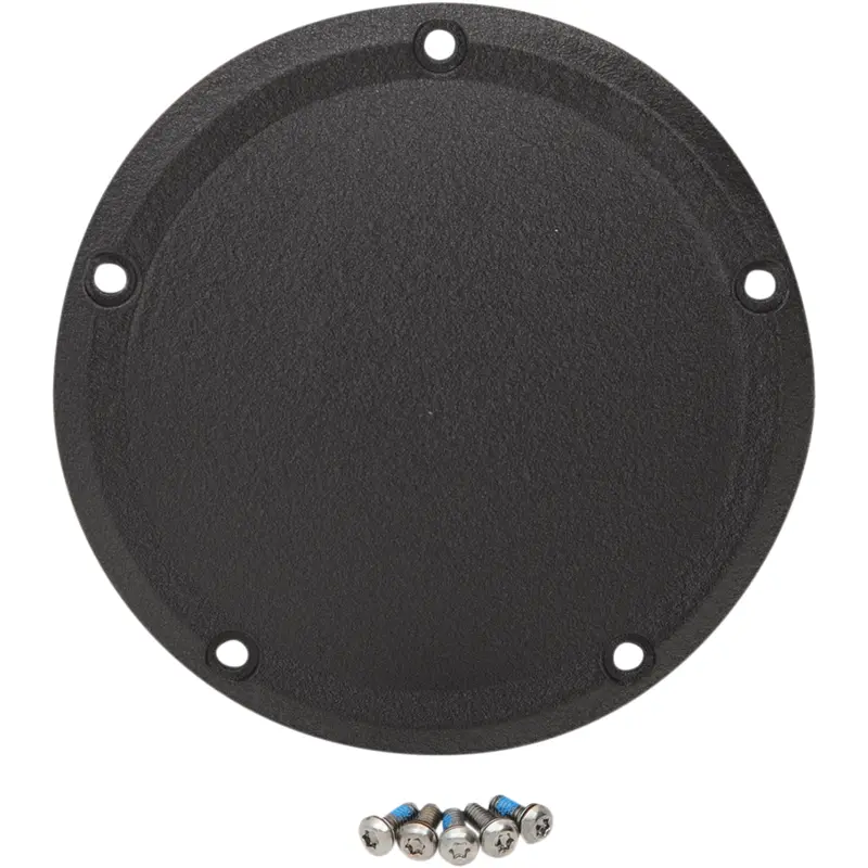 DRAG SPECIALTIES Derby Cover - Wrinkle Black - Touring/Trike D33-0110WB