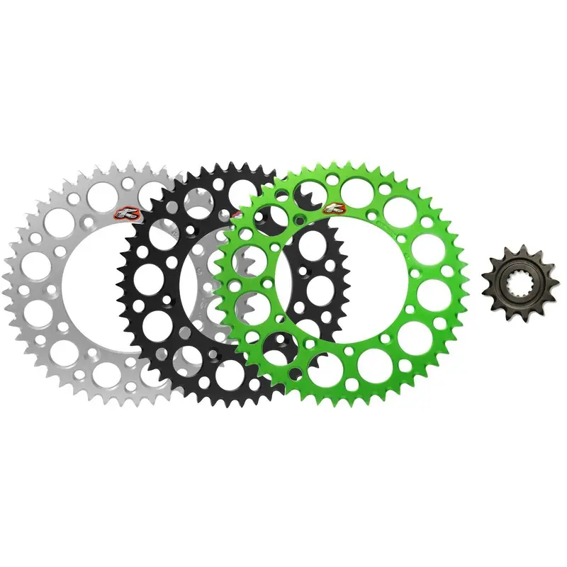 Renthal Grooved front & Ultralight rear Sprocket kit for Kawasaki KDX200 KX500