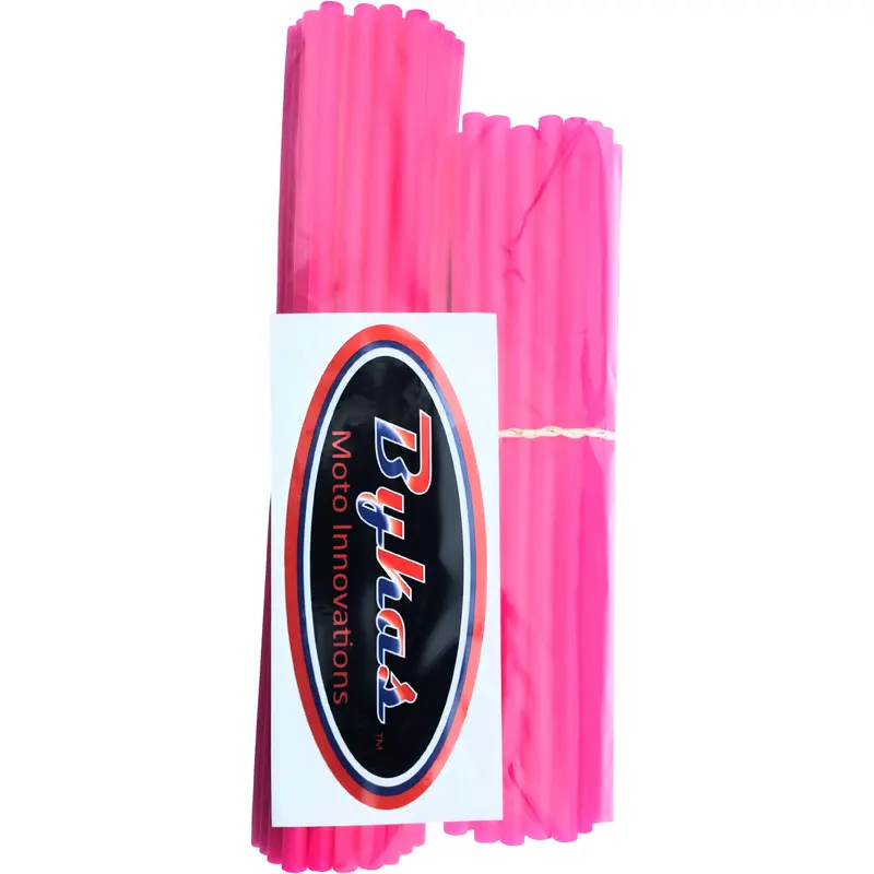BYKAS SPOKE WRAPS NEON PINK 72/PK 21"/19" SN-P