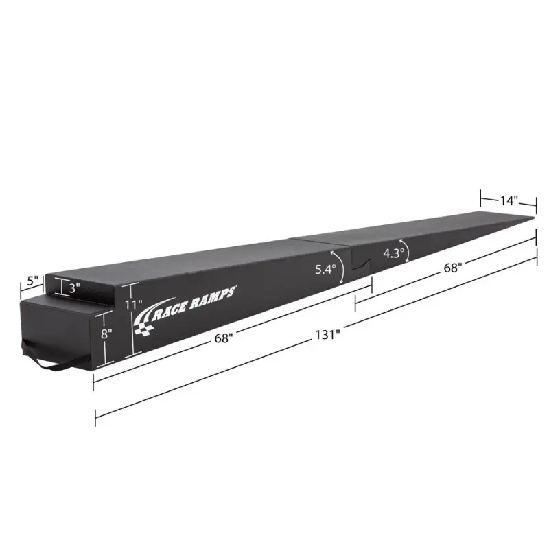Race Ramps 11in. Two-Piece Trailer Ramps - 5.4 Degree Approach Angle