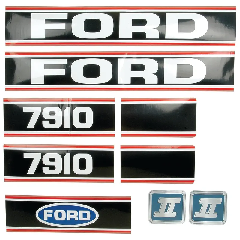Decal Set - Ford / New Holland 7910 Force II | Sparex Part No.S.12112