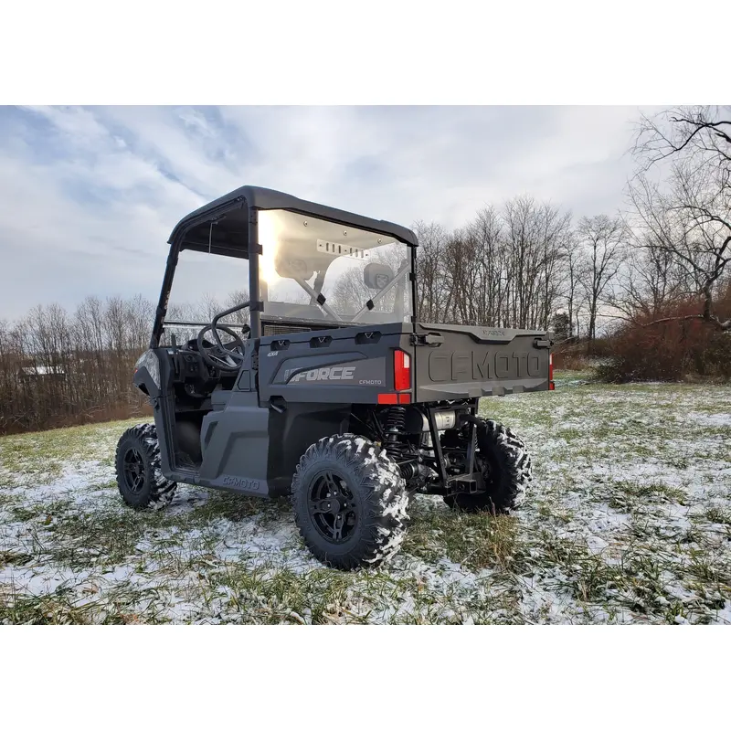 CFMoto UForce 600 - 1 Pc Lexan Back Panel w/Clamp and Vent Options