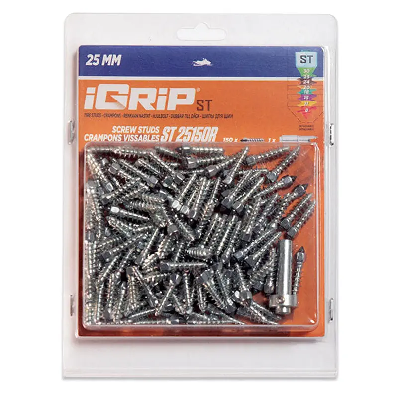 IGRIP STANDARD RACING STUDS 25MM 150PK (ST-25150R)
