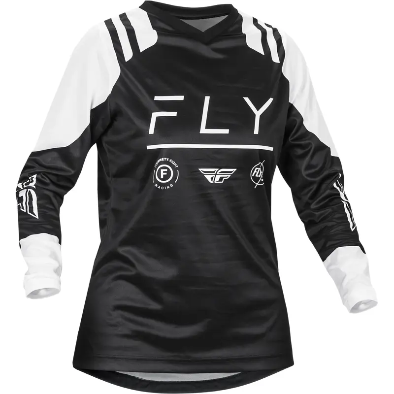 Women's F 16 Jersey Black/White Lg