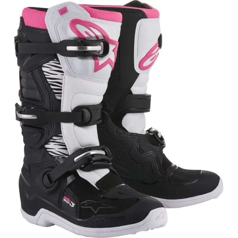 Alpinestars Stella Tech 3 Boots Black/White/Pink Size 08