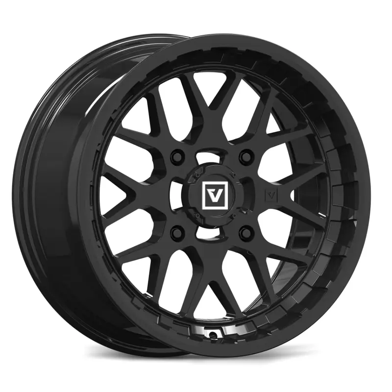 V03 15X7 +25MM 4X156 GLOSS BLACK
