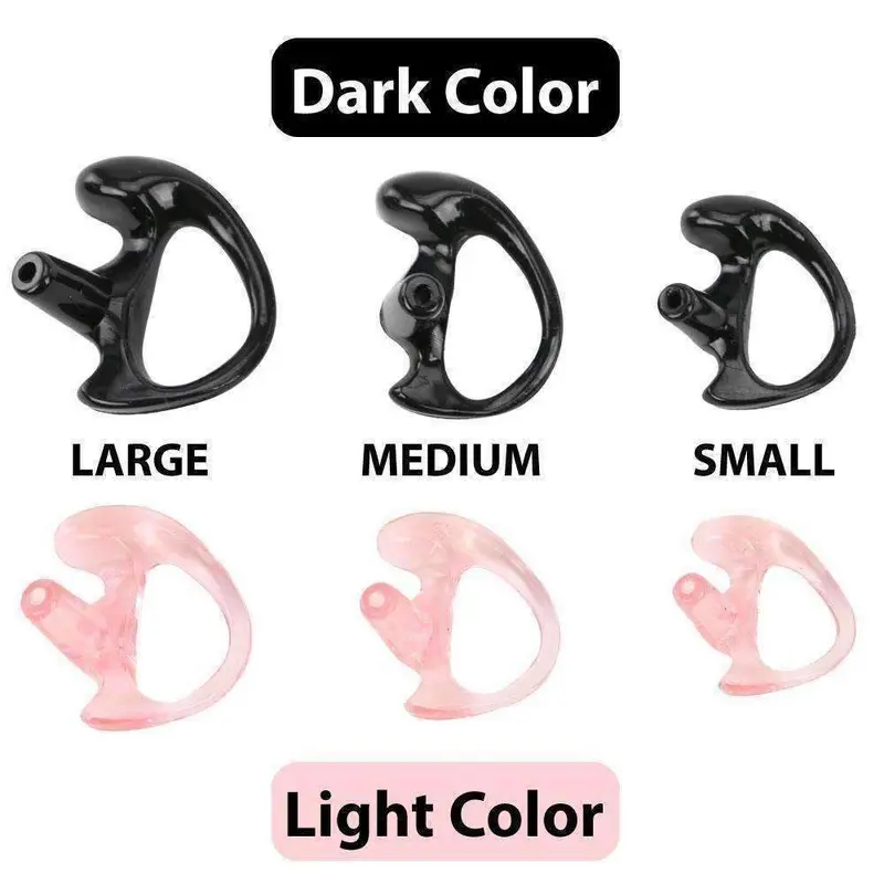 RUBBER EAR MOLD BUDS FOR ACOUSTIC TUBES (RIGHT SIDE)