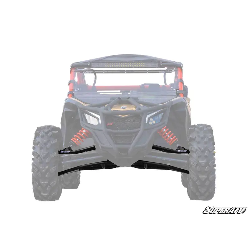 SuperATV High Clearance A-Arms for Can-Am Maverick X3 (72" Body) - Black