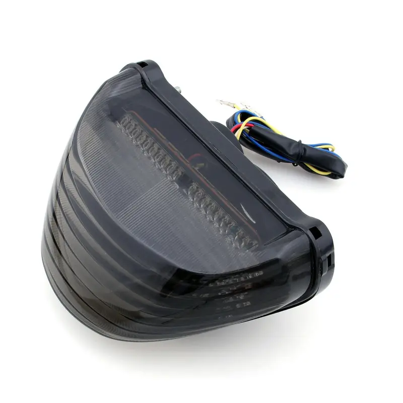 00-05 Kawasaki Ninja ZX12R Integrated LED TailLight Turn Signals Smoke