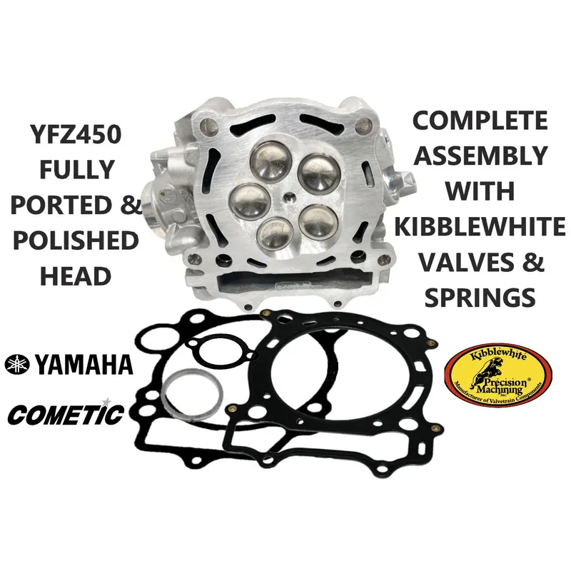 Best YFZ450 Ported Head Porting Port Polish Assemble Kibblewhite +1 Valves Kit