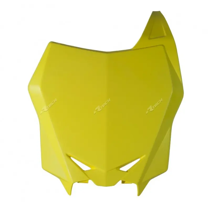 NUMBER PLATE RTECH YELLOW SUZUKI RMZ250 10-18 RMZ450 08-17 FACTORY EDITION