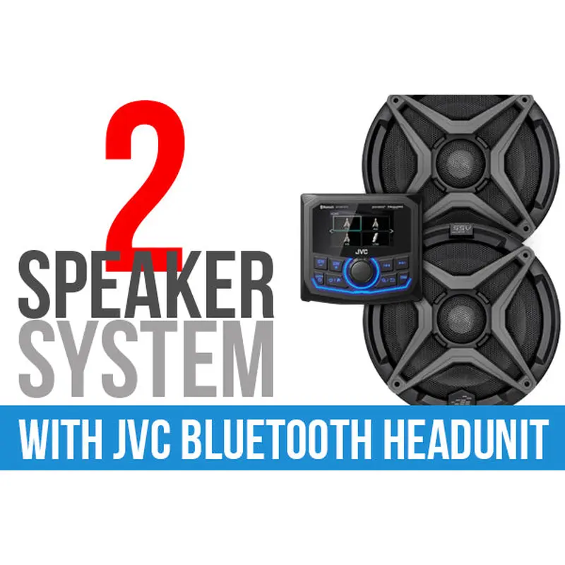 2 Speaker Plug And Play Kit With Jvc Mr1 Receiver