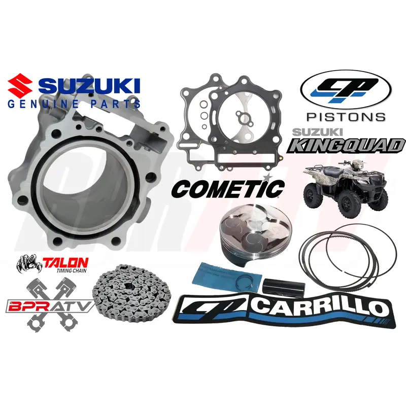 Suzuki King Quad LT-A 700 102mm OEM Cylinder CP Piston Kit Top End Rebuild Kit