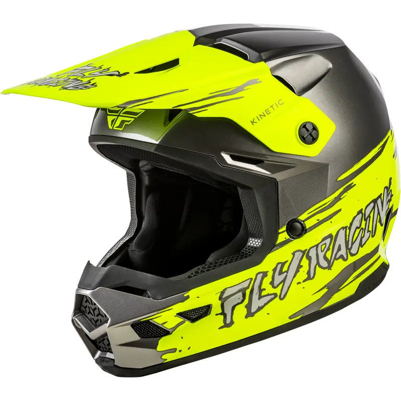 Youth Kinetic Surge Helmet Grey/Hi Vis Ys