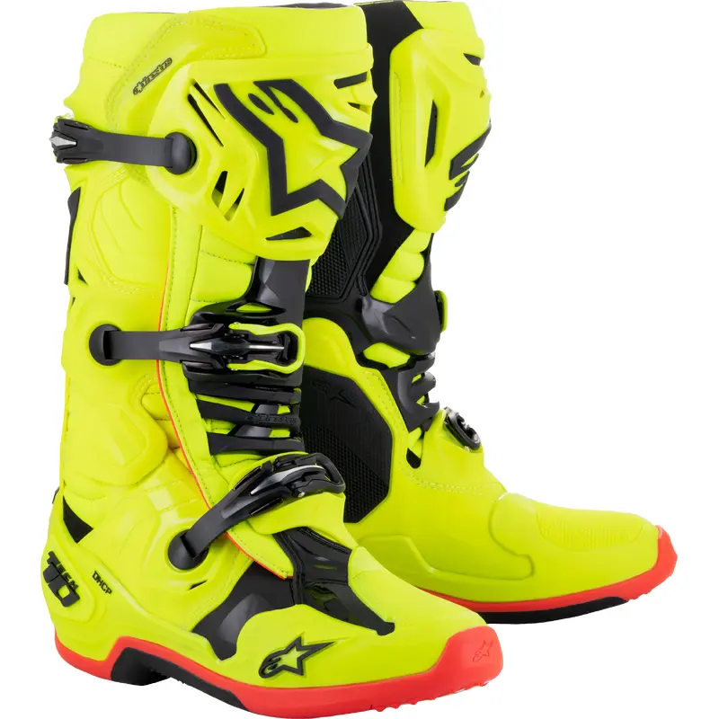 Tech 10 Boots Ylw Fluo/Blk/Red Fluo Sz 14