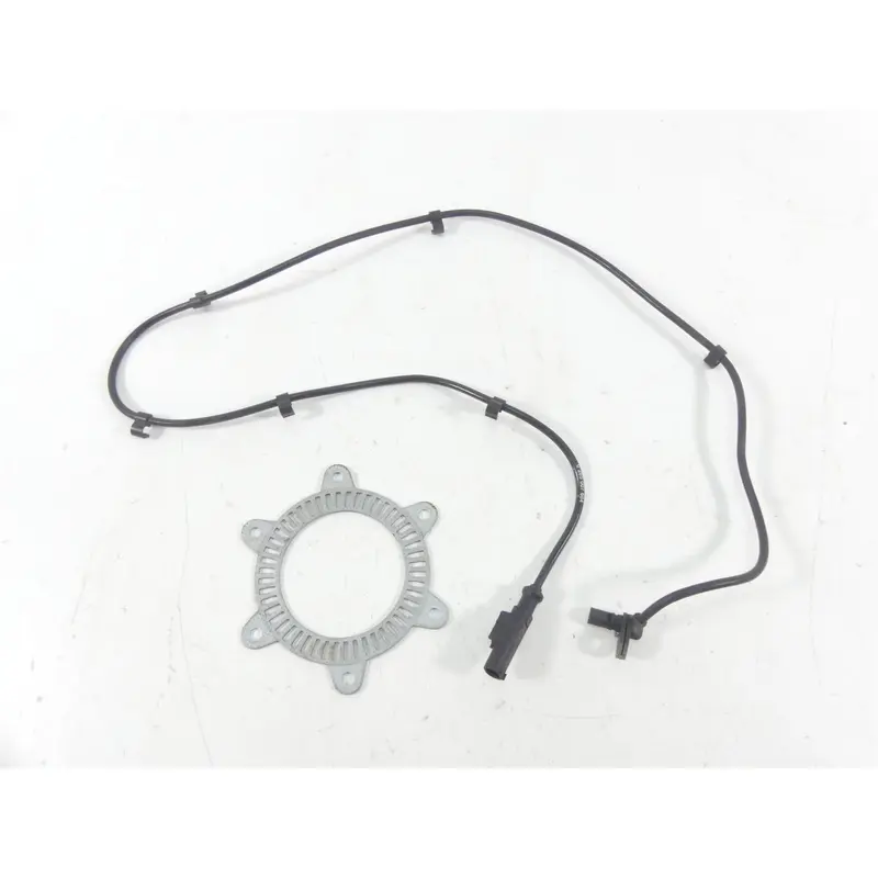 2009 BMW F800GS K72 Front Abs Brake Wheel Speed Sensor + Plate 34527687528