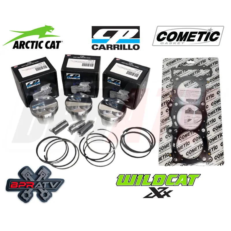 Arctic Cat Wildcat XX 80mm 10.5:1 TURBO CP Pistons Kit Cometic MLS Head Gasket