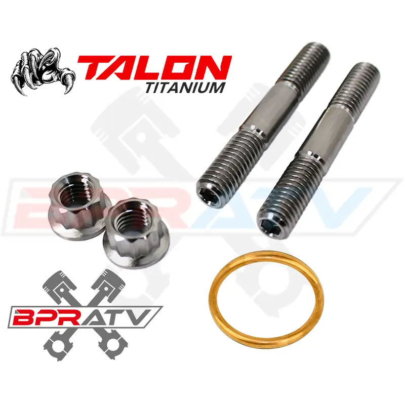 BPRATV TITANIUM Exhaust Studs Manifold Gasket Repair Kit Yamaha Blaster YFS 200