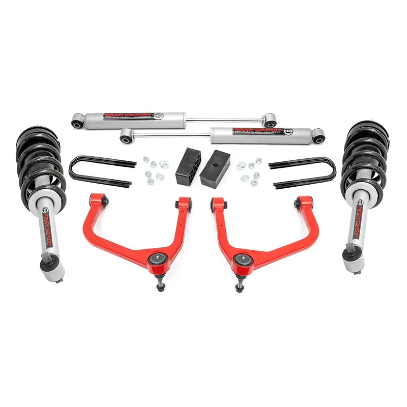 Rough Country | 3.5 Inch Lift Kit | N3 Struts | GMC Sierra 1500 2WD/4WD (2025) | 110531RED