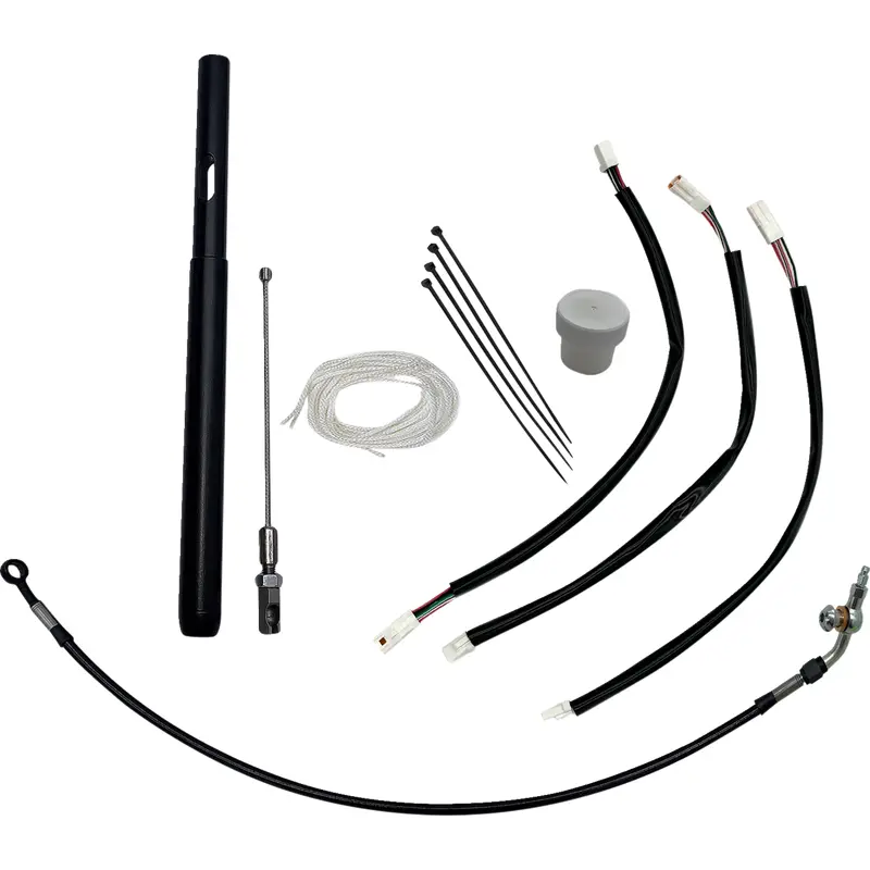 FAT BAGGERS INC. Handlebar Clutch Cable Extension - +6" - Black 139916-B