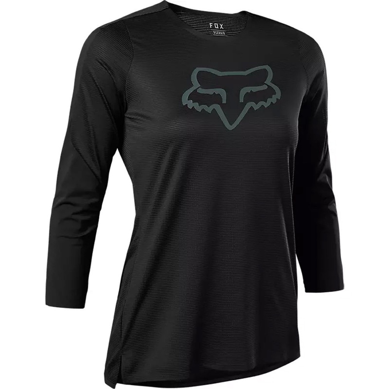 Fox Flexair Women's 3-4 Sleeve Jersey - Women's L - Black