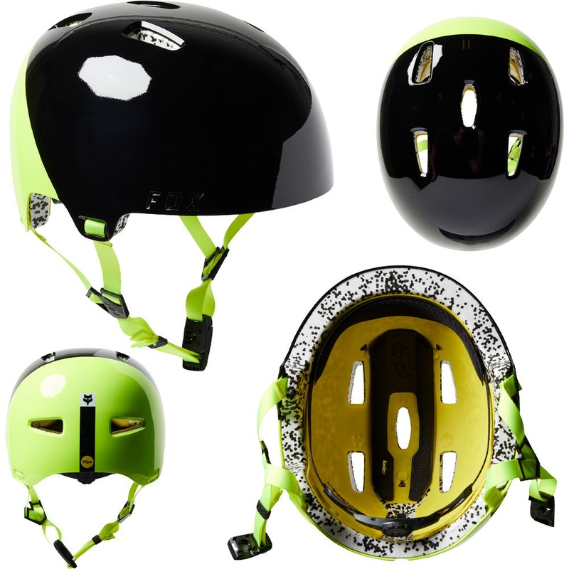 Fox Flight Pro MIPS Helmet - S - Prpus - Black - Yellow