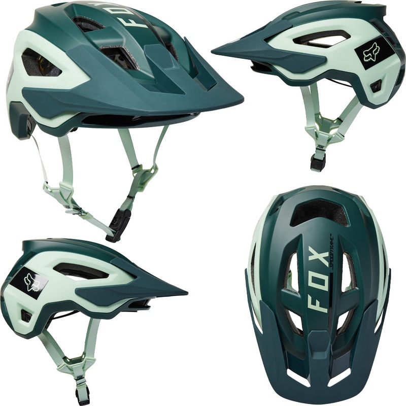 Fox Speedframe Pro MIPS Helmet - M - Blocked Sea Foam