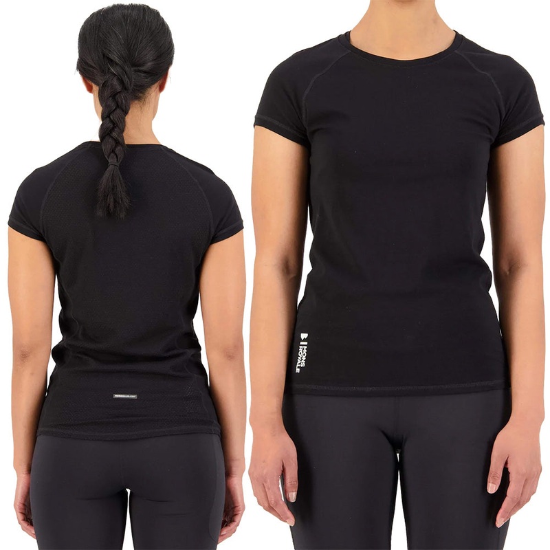 Mons Royale Bella Merino Air-Con Women's Tee - Women's M - Black