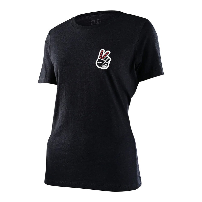 TLD Peace Out Women's Tee - Women's M - Black Heather