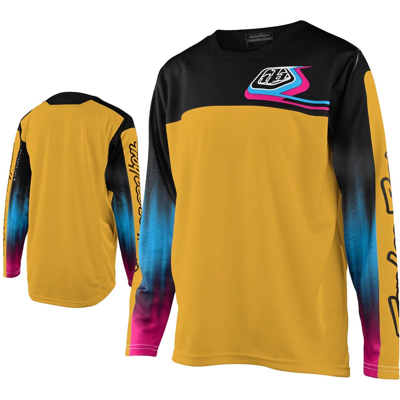 TLD Sprint Youth Long Sleeve Jersey - Youth S - Jet Fuel Golden