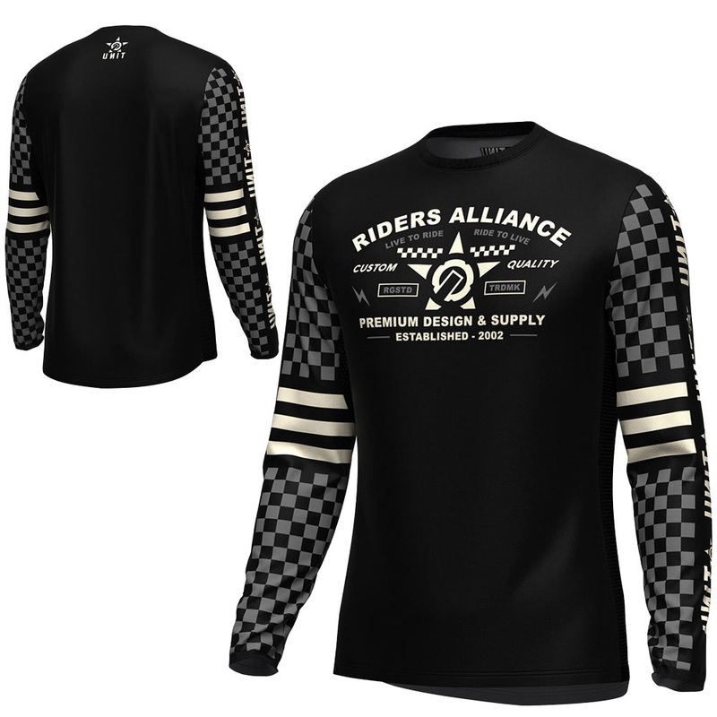 Unit Pursuit Mens Long Sleeve Jersey - S - Black